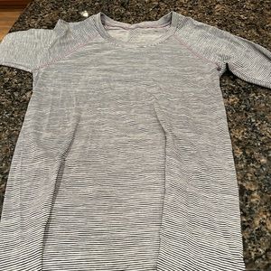 Lululemon striped long sleeve shirt.  Excellent condition!